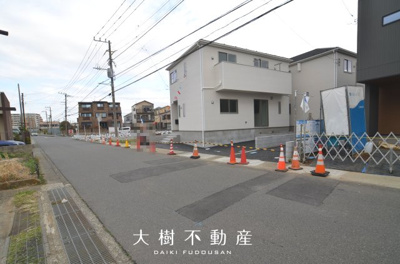 【前面道路含む現地写真】 | 海老名市門沢橋２丁目　新築戸建て 全2棟【仲介手数料無料】