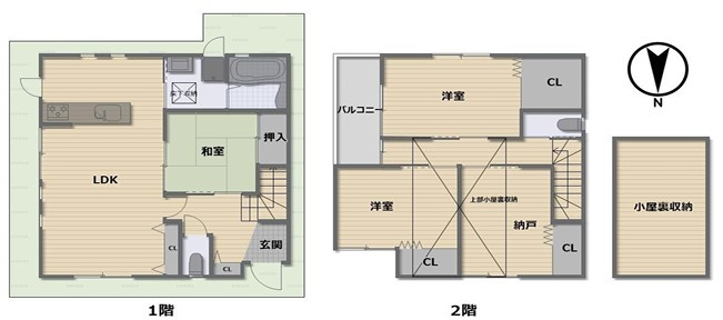 【間取り】 | 八尾市植松町1丁目戸建　永畑小学校区　ＪＲ八尾駅
