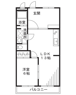 【間取り】 | ブリクハイム福田
