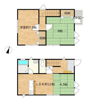 【間取り】 | 鳥取市気高町勝見中古戸建て