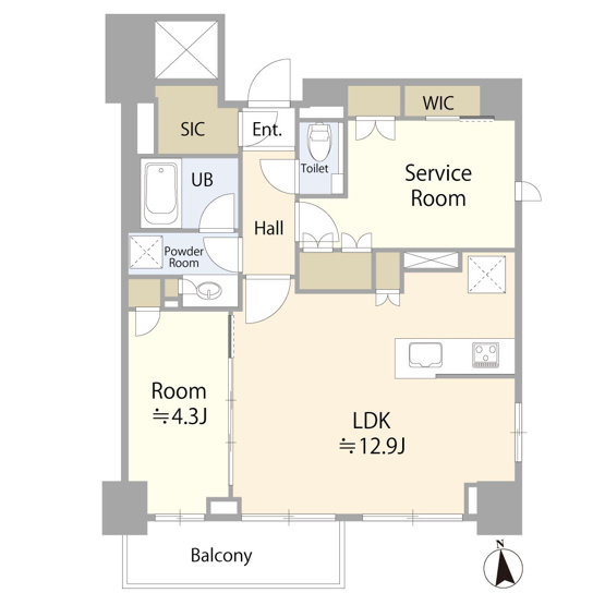 【間取り】 | ピアース神楽坂センティア