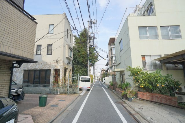 若葉１　戸建の前面道路含む現地写真|東側公道　幅員約4.0m