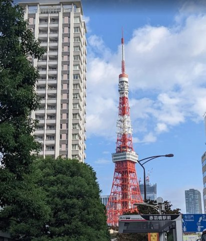 東京都港区売りマンション【サンウッド三田パークサイドタワー】の外観