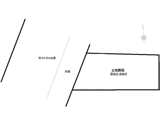 【土地図】 | 練馬区豊玉中４丁目　売地 | 穏やかな時を刻むこの土地に夢のマイホームを建てませんか