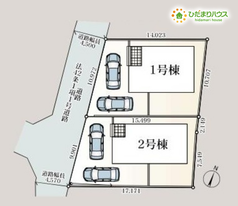 熊谷市石原　第7　新築一戸建て　クレイドルガーデン　02の区画図