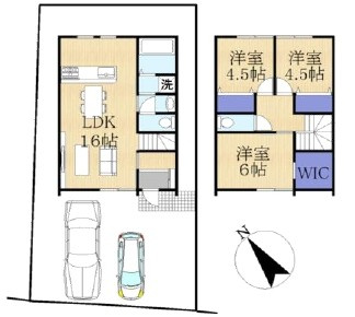 草津市橋岡町1号棟　新築戸建て