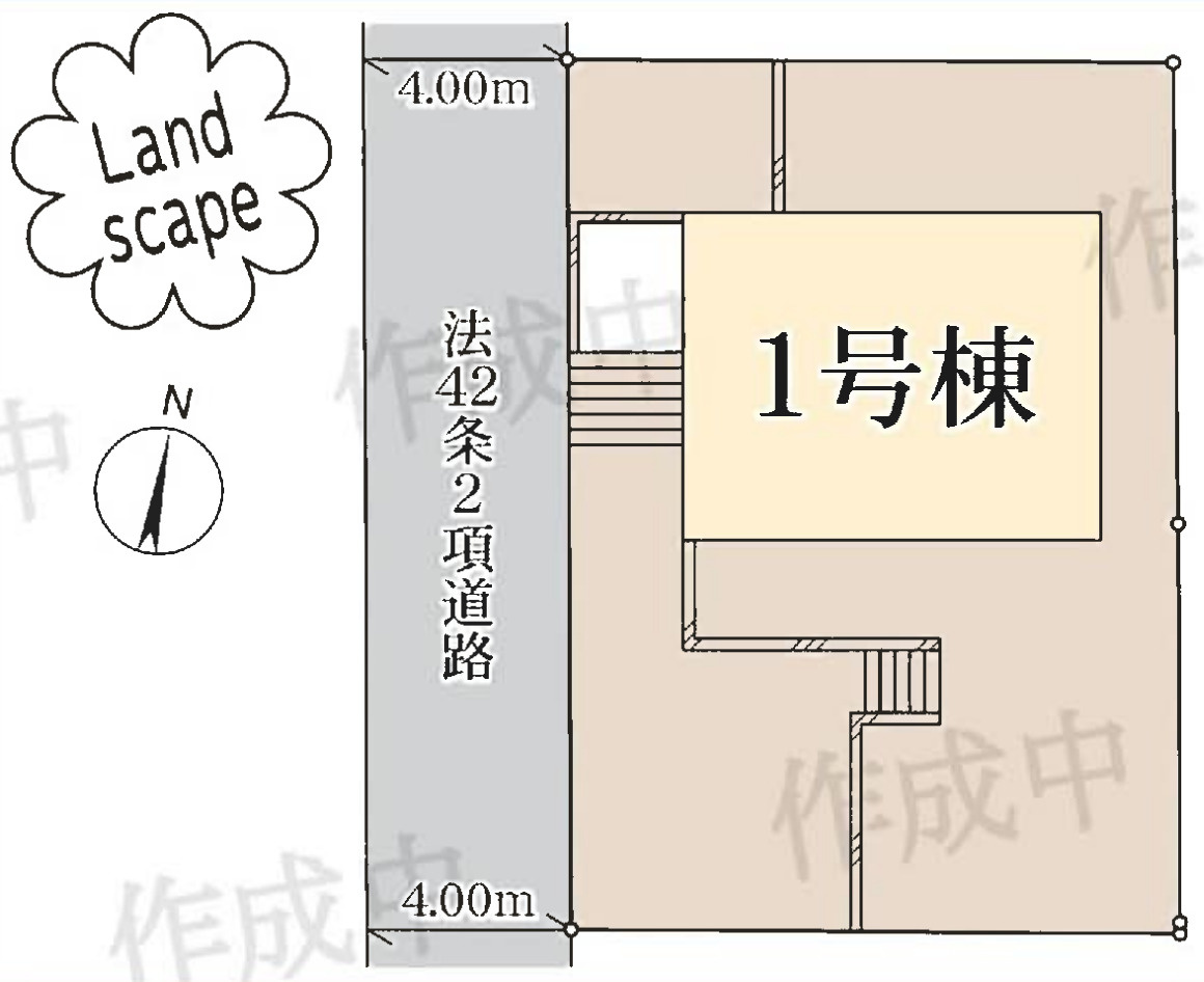 横浜市港南区芹が谷4丁目 新築戸建て【仲介手数料無料】の区画図