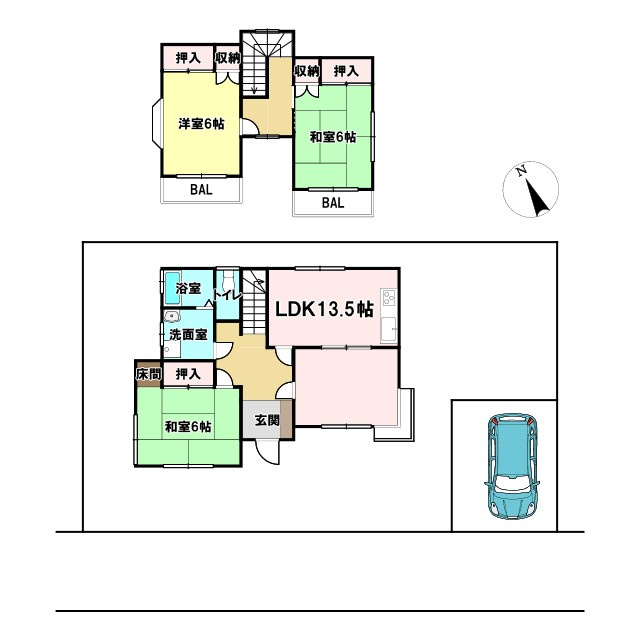 八街ほ　中古戸建の間取り