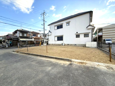 【前面道路含む現地写真】 | 【プレイワーク小田町】和気小・建築条件なし・更地渡し・北西角地・和泉市小田町2丁目 | 前面道路含む現地写真です