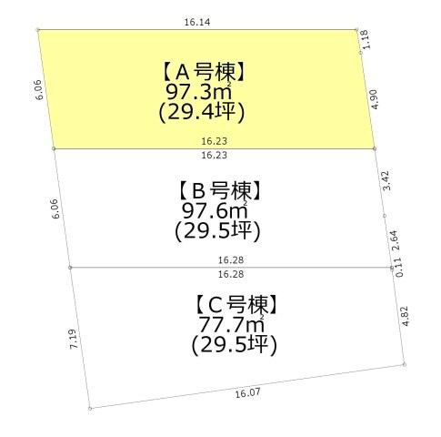 西東京市向台町2丁目 西武新宿線 田無駅 建築条件付き売地の土地図