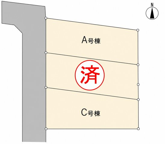 西東京市向台町2丁目 西武新宿線 田無駅 新築戸建ての区画図