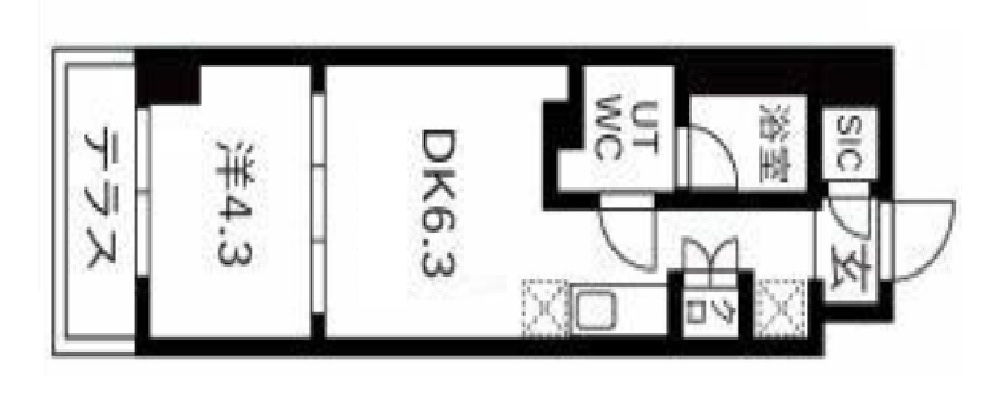 スパシエ幡ヶ谷の間取り