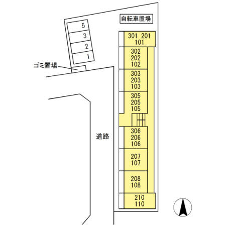 Ｃｏｍｆｏｒｔ　ｙｕｕｙａの区画図