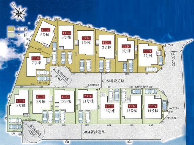 グラファーレ船橋市松が丘1丁目50期の区画図