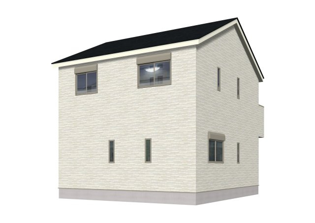 中須賀町（第1）　新築戸建　3号棟【全３区画】の外観パース|3号棟　土地建物価格　4,190万円