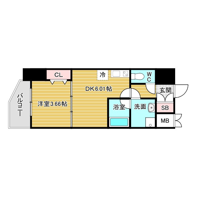 ブランシエスタ天満の間取り