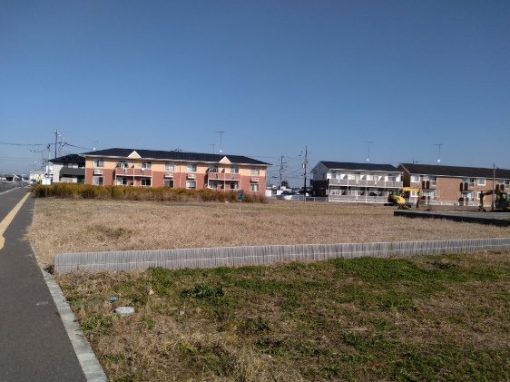 真岡市中萩１丁目　土地の外観