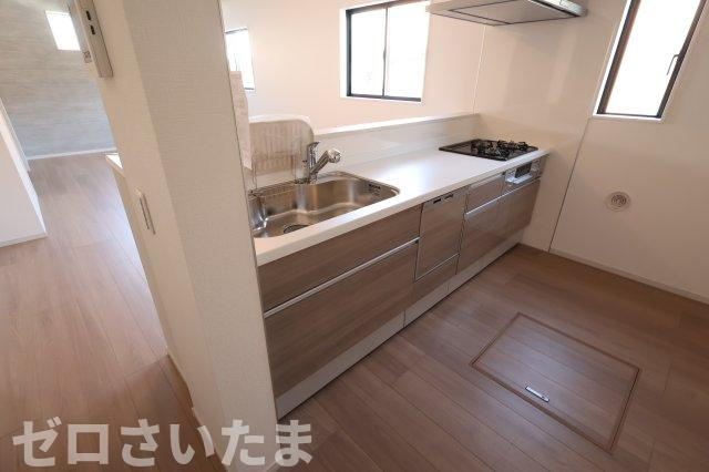 《仲介手数料無料》久喜市久喜東５丁目33-22新築一戸建てリガーレのキッチン