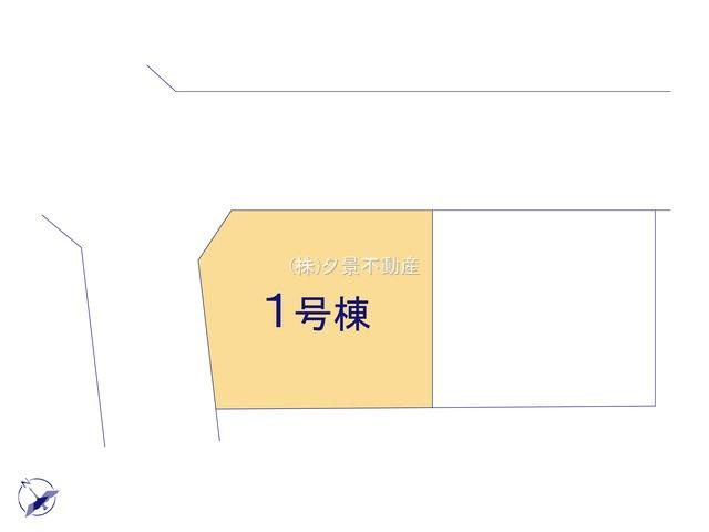 《仲介手数料無料》久喜市久喜東５丁目33-22新築一戸建てリガーレの区画図