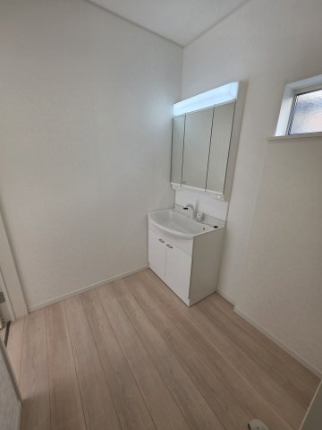 熊谷市石原第７　の独立洗面台|１号棟現地洗面所（2026年03月16日）撮影