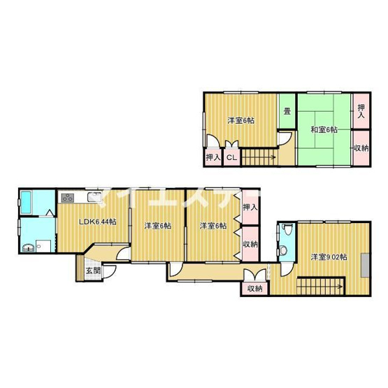【間取り】 | 宮地町貸家