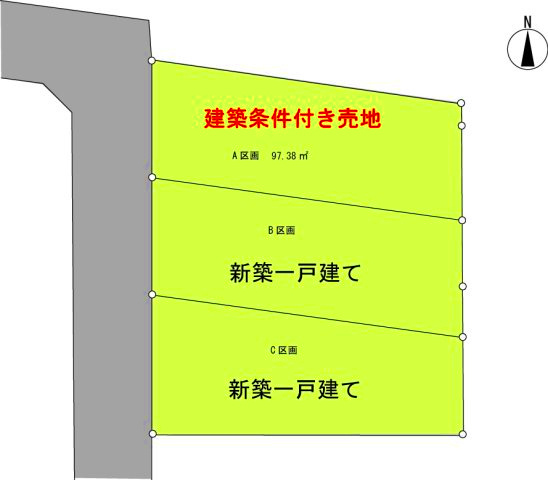 西東京市向台町2丁目 西武新宿線 田無駅 新築戸建ての区画図