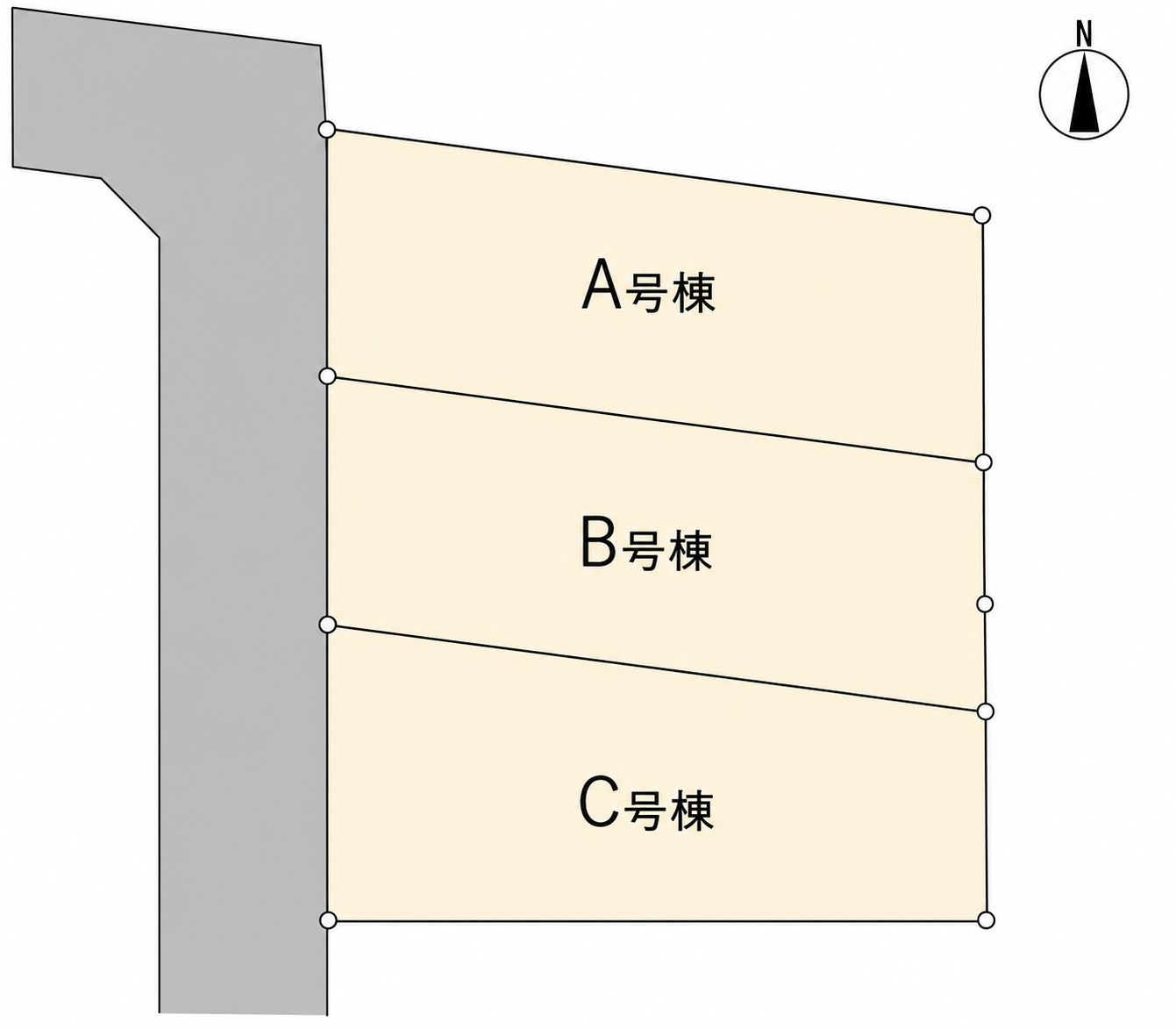 西東京市向台町2丁目 西武新宿線 田無駅 新築戸建ての区画図