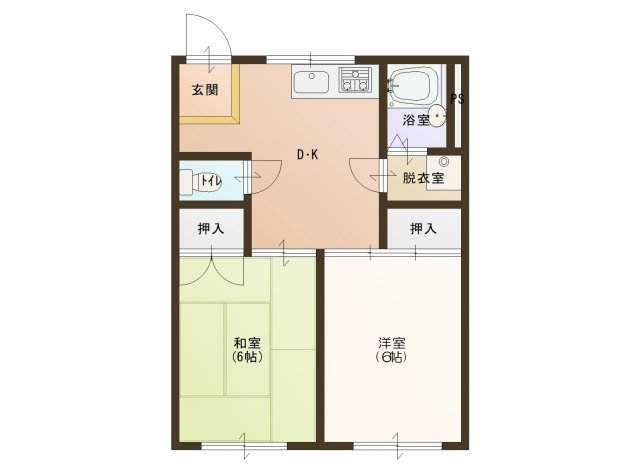 コーポ裾野Ａ棟の間取り