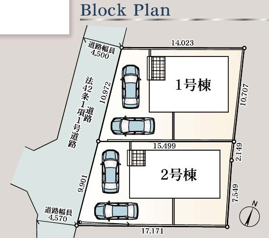 熊谷市石原第７　の区画図|現地区画図