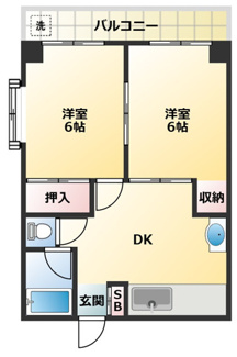 【間取り】 | 喜連ロイヤル１号館