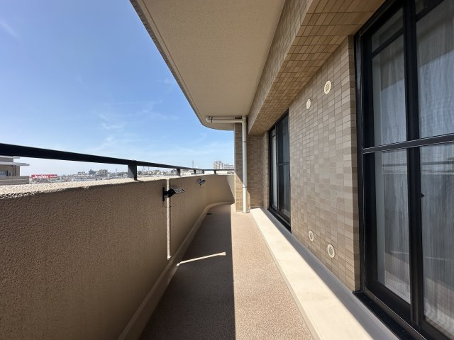 ライオンズマンション明石のバルコニー