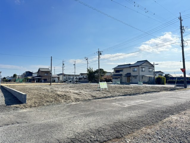 藤枝市　大東町　分譲地　全3区画　B区画の前面道路含む現地写真