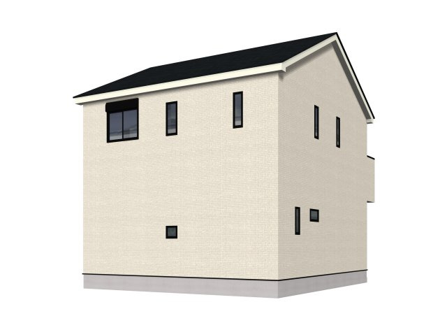 中須賀町第1　2号棟新築戸建　の完成予想図|共働きでも家事が回しやすい配置がポイント。