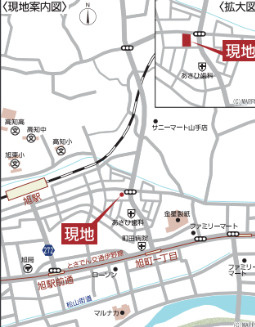 中須賀町第1　2号棟新築戸建　の地図|とさでん交通旭町一丁目駅まで徒歩5分の好立地です！