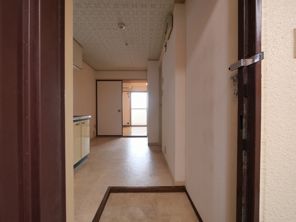 コーポあびこの玄関