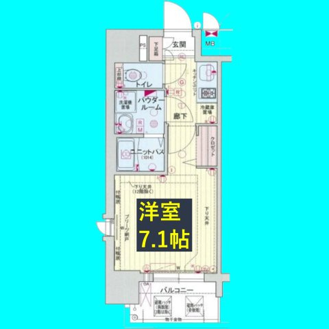 プレサンス名古屋STATIONキュオルの間取り