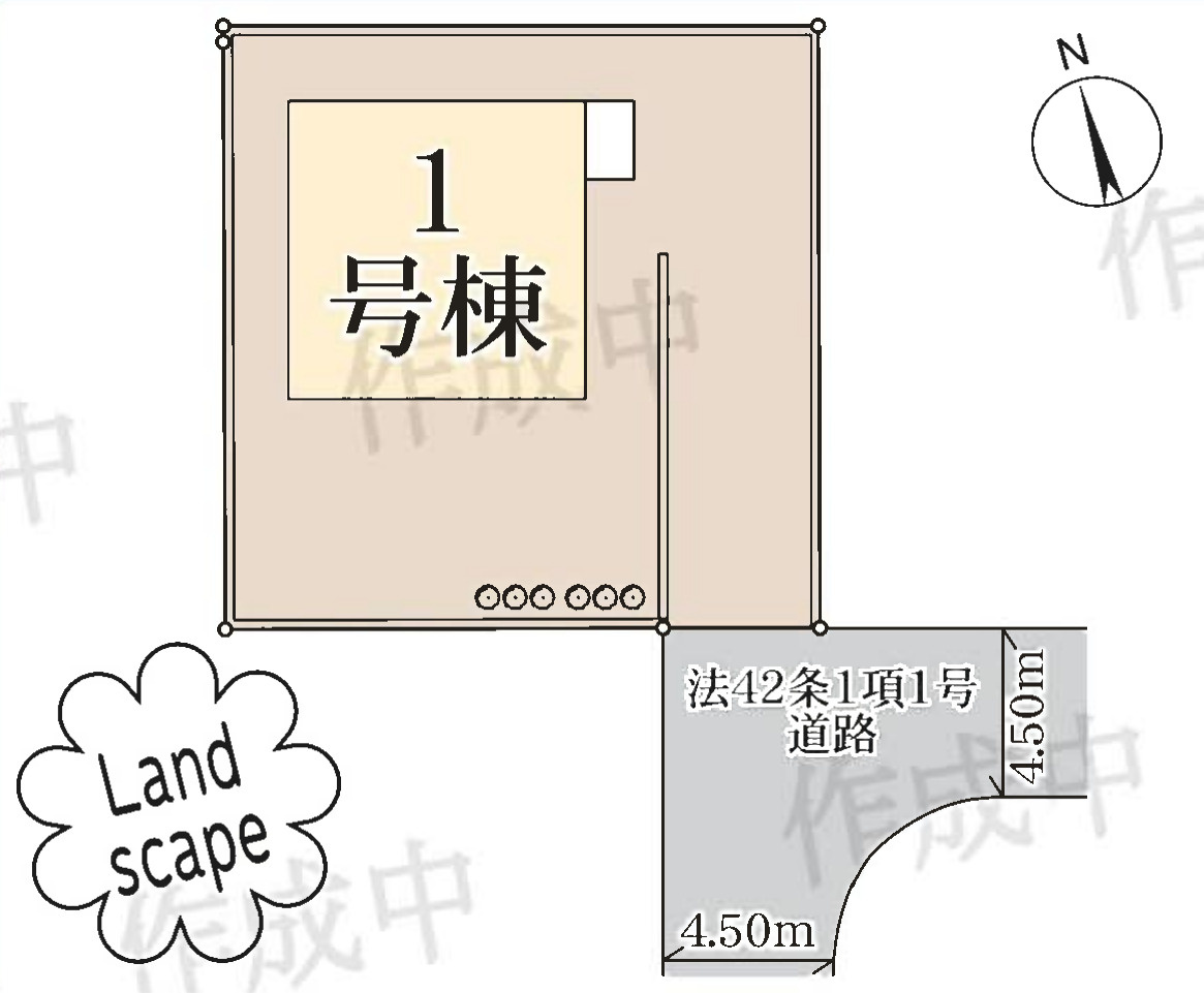 横浜市金沢区釜利谷西６丁目　新築戸建【仲介手数料無料】の区画図