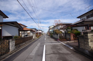【前面道路含む現地写真】 | 宇都宮市さつき３丁目　土地　予約済 | 東側６ｍに接道