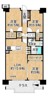 【間取り】 | オハナ平塚袖ヶ浜