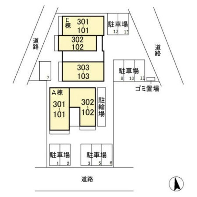 Casa  Comfort  Aの駐車場|駐車場☆
