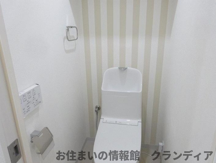 新松戸ファミールハイツ４号棟のトイレ|ドキドキの新生活も、安心してスタート。ぴったりの住まいを見つけませんか？クランディアが一緒に住まい選びをサポートします‼　まずは、お気軽にお問合せください　＃クランディア