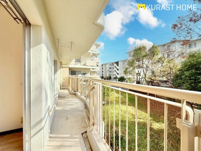 境谷西第2住宅2棟　2階のバルコニー