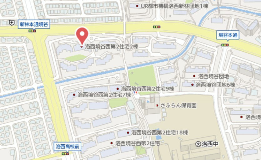 境谷西第2住宅2棟　2階の地図