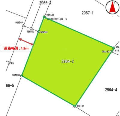 【区画図】 | 大田原市末広2丁目　1045万円　土地