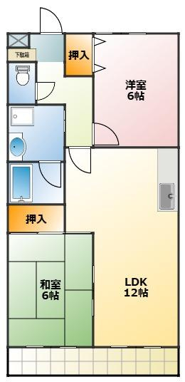 グリーンロード草間の間取り
