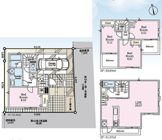 【間取り】 | 川口市仲町　中古戸建