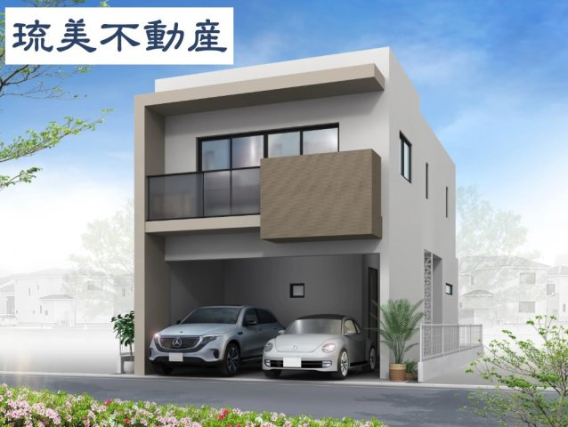 北谷町吉原Ⅲ（全2棟）2号棟の外観パース|2号棟　外観パースです
