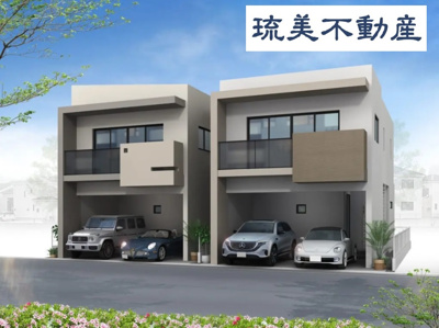 【外観パース】 | 北谷町吉原Ⅲ（全2棟）2号棟 | 2号棟　外観パースです