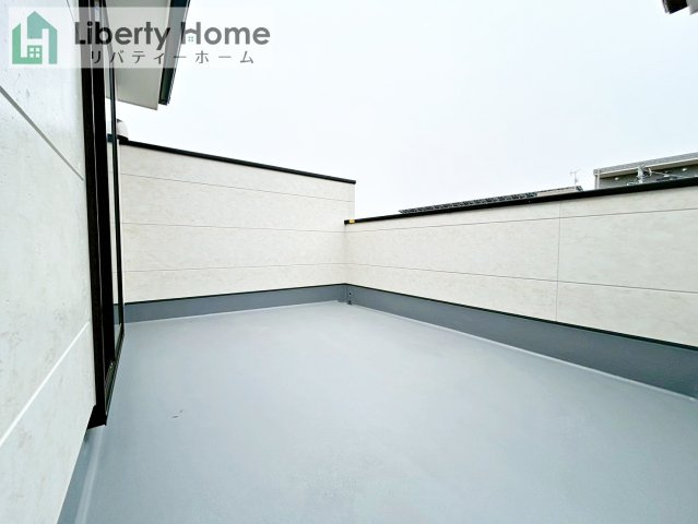 水戸市小吹町2期　新築戸建　1号棟のバルコニー