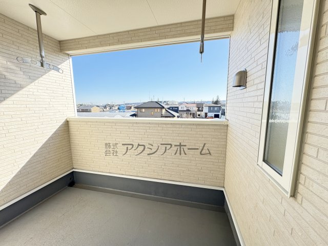 飯能市双柳・全14棟　新築一戸建　9号棟　～LDK16.5帖～のバルコニー